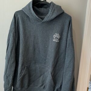 PAWZ Men's Charcoal Hoodie Sweater